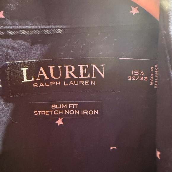 Ralph Lauren Men's Dark Blue Patterned Shirt - Picture 6 of 6